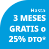 Adeslas - e meses gratis o 25% dto